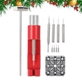 thumbnail image 2 of CIMAXIC Ensemble de 11 Pcs/ensemble Kit de Retrait de Broche de Maillon de Bracelet de Montre Réglable Réparation de Montre Ensemble de Retrait de Marteau et de Perforation Ensemble d'Outils de Retrait pour Horloger,4.33"X0.79"X0.39 Pouces, 2 of 4