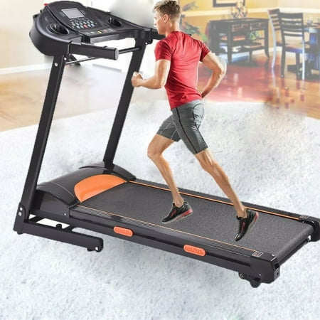 1000W Folding Electric Treadmill Motorized Power Running Machine Indoor Jogging Gym Exercise Fitness with LED display screen
