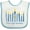 White and Blue, variant on Inktastic Peace Light Hanukkah Boys or Girls Baby Bib