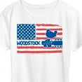 thumbnail image 3 of Woodstock - American Flag Logo - Women's Short Sleeve Graphic T-Shirt, 3 of 5