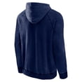 thumbnail image 3 of Men's Fanatics Heather Deep Sea Blue Seattle Kraken Shoulder-To-Shoulder Raglan Pullover Hoodie, 3 of 3