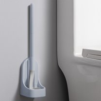 Bxaolu Golf Toilet Brush, Toilet Cleaning Brush, Flexible Bendable Silicone Long Handled Toilet Brush, 360° Deep Toilet Bowl Cleaning Brush,Quick Drying Toilet Brush for Bathroom with Holder