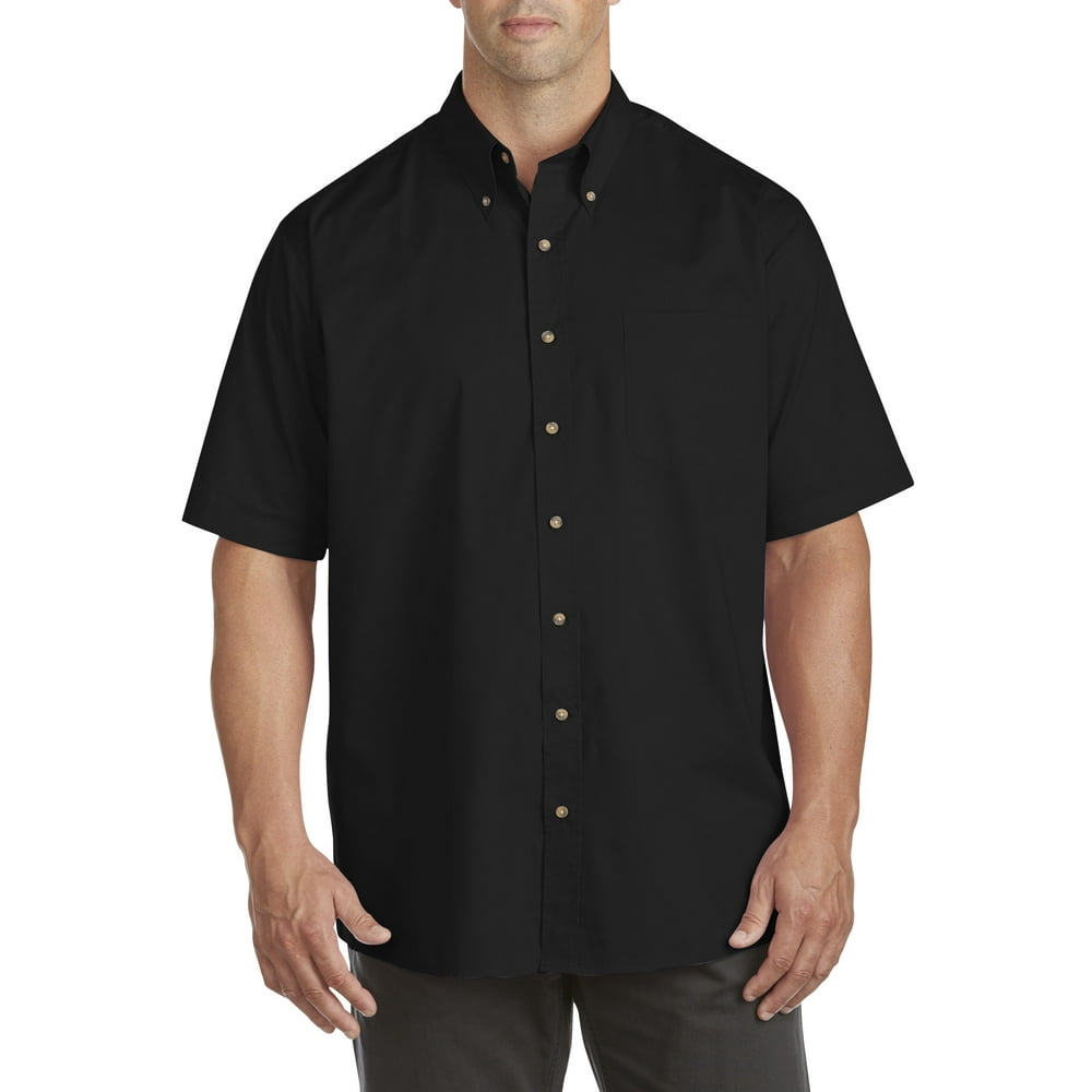 Harbor Bay - Men's Big & Tall Harbor Bay Easy-Care Solid Sport Shirt ...