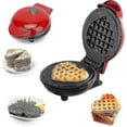 thumbnail image 1 of Mini Gaufrier, Gaufrier Rond, Machine à Gaufres, Mini Gaufrier Individuel Petit Gaufrier Gaufrier avec Non Zekai, 1 of 2