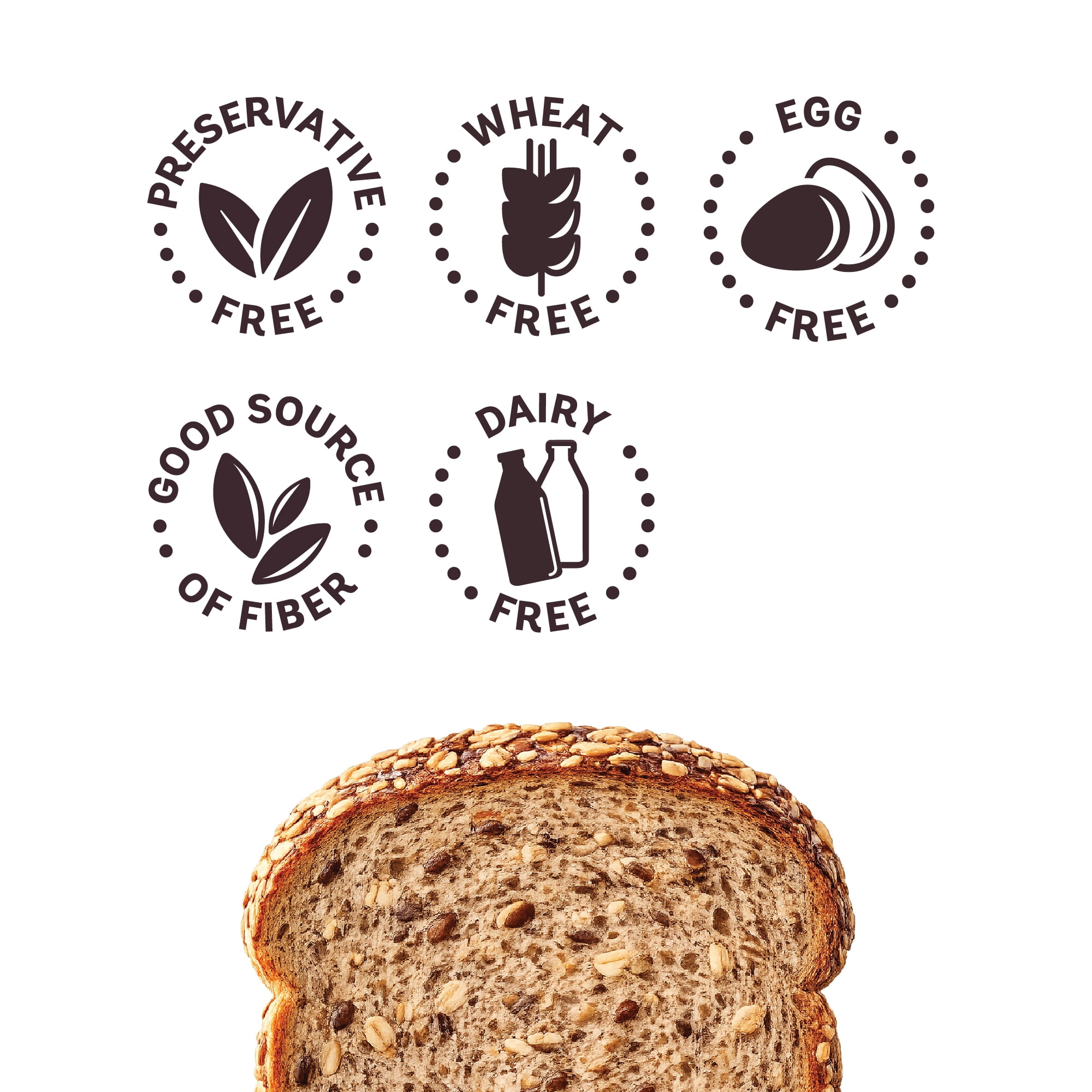 (8 pack) Schar Artisan Baker 10 Grains & Seeds Gluten Free Bread, Fresh, 14.1 oz