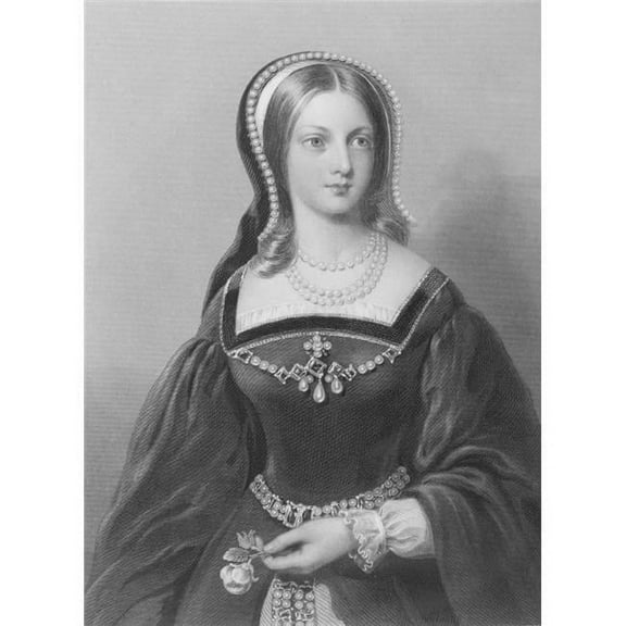 Lady Jane Grey Aka Lady Jane Dudley 1537-1554 Titular Queen of England Poster Print, 12 x 16