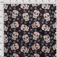 thumbnail image 4 of oneOone Cotton Jersey Black Fabric Skull Fabric For Sewing Printed Craft Fabric By The Yard 58 Inch Wide-aC, 4 of 5