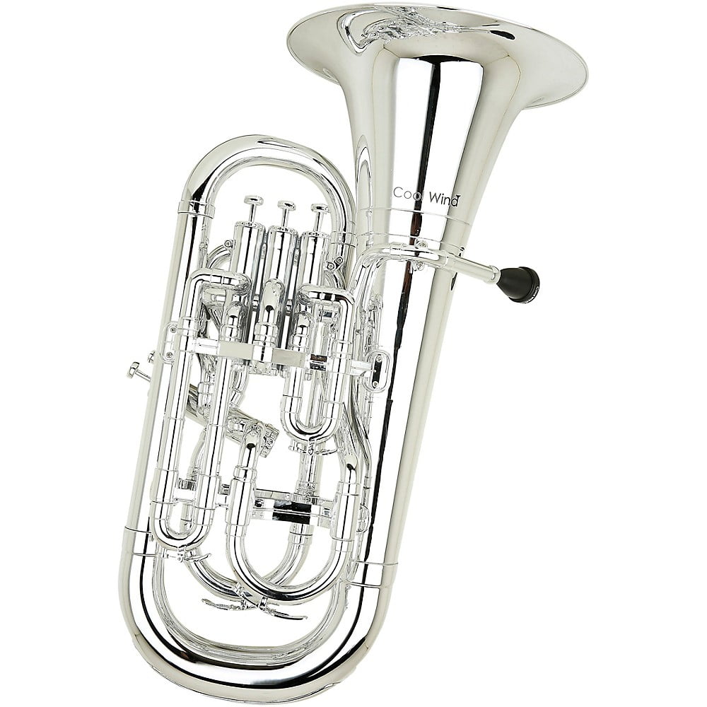 Cool Wind CEU200 Metallic Series 4Valve Plastic Euphonium Silver