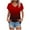 Red, variant on UAMVSH Womens Summer Tops Basic V Neck T Shirts Short Sleeve Dressy Casual Loose Cute Tee Clothes Outfits