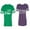 Men Green / Women Purple, variant on Sand Wishes We finish Each Other Matching Couple Cotton Jerseys (Men Green / Women Black) (Men S / Women S)