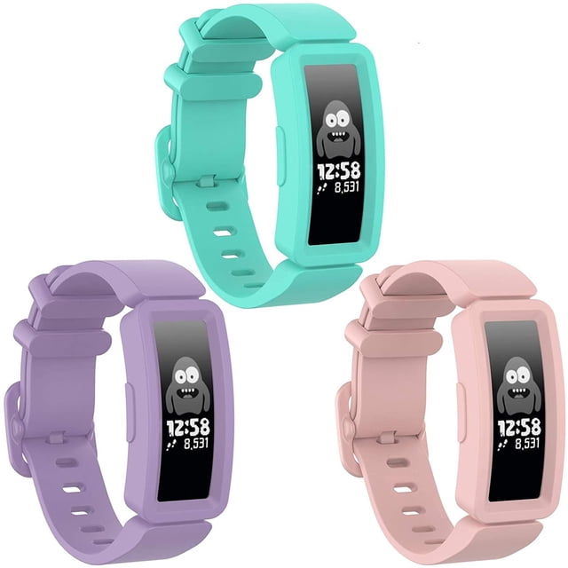 3 pulseras Fitbit ace9 con correa de plástico antipérdida. Xemadio LRWJ547-8