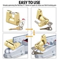 thumbnail image 6 of verlacod 2Pcs Trailer Tongue Coupler Locks with 4 Keys,Dia 1/4 inch Span 3/4 inch for Trailer Boats Trucks Cars Tractors Latch Coupler, 6 of 11