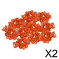 thumbnail image 1 of 2x100 Uds. Bandas Para Pies De Pájaros, Anillos Para Patas Con Clip Para Paloma De Competición, Color Naranja, 1 of 8