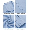 thumbnail image 5 of COOFANDY Men's Button-Down Shirts Long Sleeve Button Up Casual Dress Shirt for Men, 5 of 6