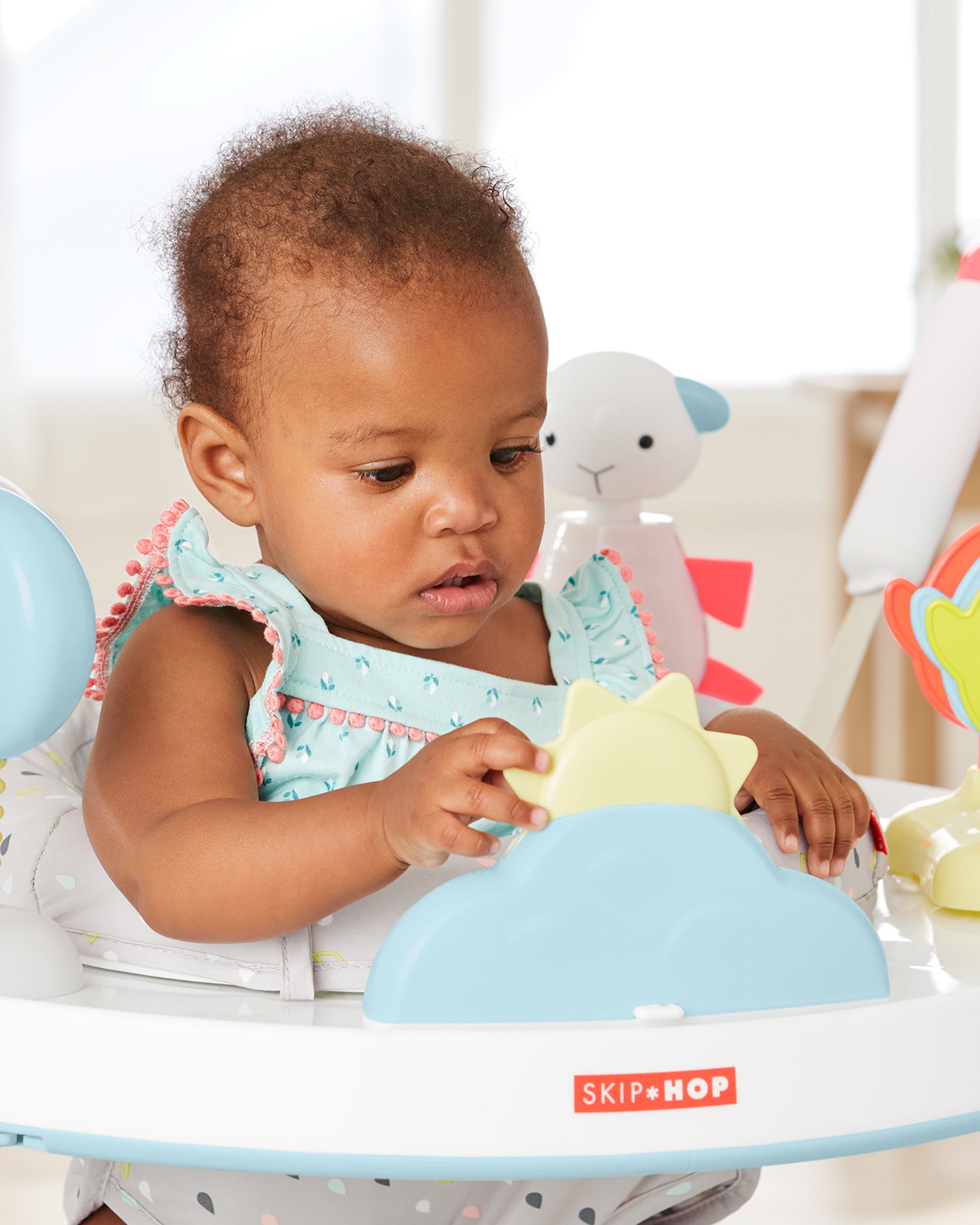 Skip Hop Silver Lining Cloud Baby Jumper for 4m+ with 20+ Developmental Activities