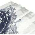 thumbnail image 3 of FREEAMG Home Decor Shower Curtain, Compass and Floral Whale Waterproof Bath Curtain, Washable Fabric Decor Shower Curtains for Bathroom, 60x72 inch, 3 of 5
