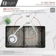 thumbnail image 3 of Stylish Siena One-Handle Polished Chrome Pull Down Kitchen Faucet Height 17¾" K-135C, 3 of 9