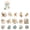 A3, variant on Flower Stickers, Realistic Transparent Flower PET Sticker, Colorful Waterproof Floral Stickers for Laptop Stationery Luggage Scrapbooking Water Bottles Gifts
