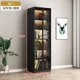 thumbnail image 1 of Estantería moderna a prueba de polvo con vitrina con puerta de vidrio, estantería integrada personalizada de lujo para el hogar y la sala de estar, 1 of 4