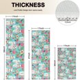 thumbnail image 4 of Bichon Dog Blue Florals Kitchen Rugs Sets Of 3,Kitchen Runner Rugs Non Skid Washable,Decorative Kitchen Floor Mats for Kitchen,Sink,Laundry,17"x30"+ 17"x47" + 17"x59", 4 of 6