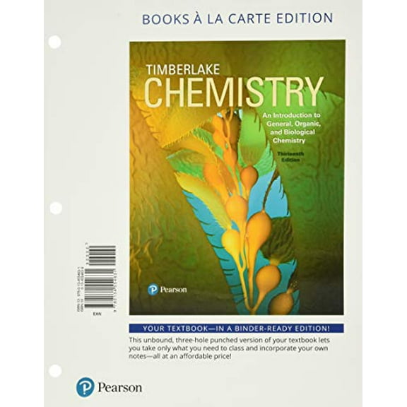 Pre-Owned Chemistry: An Introduction to General, Organic, and Biological Chemistry, 9780134554631, 0134554639, Paperback, 13 edition