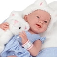 thumbnail image 2 of JC Toys La Newborn All-Vinyl-Anatomically Correct Real Girl 15 Baby Doll in Blue and Deluxe Accessories, Designed by Berenguer., Blue/White, 2 of 5