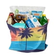 thumbnail image 3 of Reusable Canvas Tote Bag – Tropical Palm Tree Sunset Print – Vibrant Neon Aesthetic Beach Bag – Hawaiian Ocean Sunset Eco Tote – Boho Minimalist Summer Bag for Women, 3 of 7