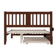 thumbnail image 5 of AFI Tahoe Wood Queen Platform Bed with Footboard and Twin XL Trundle in Walnut, 5 of 6