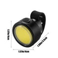 thumbnail image 3 of CxhicLuv Mini Bike Light Set 1.5×1.5×1.3 Inch COB Beads, Multi-Mode, Easy Install – Cycling Front & Rear Lights, Perfect for Road Cycling, Night Riding, Ideal for Cyclists, Black, 3 of 6