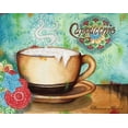 thumbnail image 4 of Gango Home Decor Colorful Coffee Cup Kitchen Wall Art; Four Multi-Color 10x8in Unframed Paper Prints, 4 of 8