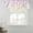 Pink, variant on Pink Floral Tie Up Valance Curtains for Windows, Kitchen Curtains Window Treatments, Retro Blossom Flower Botanical Country Short Window Shades Valances for Bedroom Bathroom Cafe 54"x18"