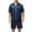 Navy, variant on Jamicy Summer Pajamas for Men Gift for Men Men Satin Silk Pajamas Sets Short Sleeve Sleepwear Button-Down Pjs Sets Two-Pieces Loungewear