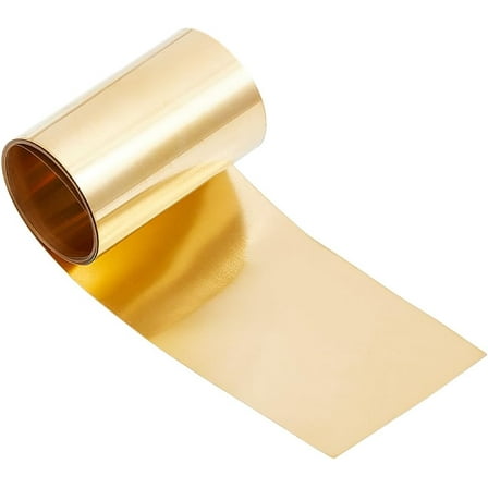 1m Brass sheet Golden 5x0.01cm