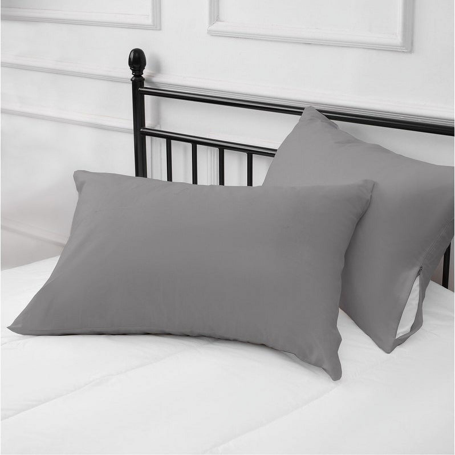 A1HC 100% Organic Cotton Pillowcase, 300 Thread Count, 2-Piece GOTS Certified , Fair Trade Certified, Soft & Silky Sateen Weave