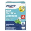 Equate Coated Ice Mint Nicotine Polacrilex Lozenges, 4 mg, Stop Smoking Aid, 80 Count