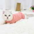 thumbnail image 6 of Frogued Autumn Fashion Solid Color Sleeveless Warm Coat Cat Dog T-shirt Pet Clothes (Light Brown,S), 6 of 13