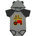 thumbnail image 3 of Inktastic Red Tractor Big Brother Boys Baby Bodysuit, 3 of 5