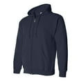 thumbnail image 2 of Heavy Blend Full-Zip Hooded Sweatshirt, L, Navy, 2 of 3