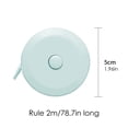thumbnail image 2 of 6.56 Ft Retractable Measuring Tape Body Measurement Tool Portable Sewing Tape Measure Double Sided Metric Ruler Soft Tape Measure Blue, 2 of 5