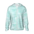 thumbnail image 2 of Lsque Blue Bright UPF 50+ Lightweight Sun Protection Men's Women's Long Sleeve Shirt, Hoodie Performance -Large, 2 of 9