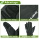 thumbnail image 4 of Guantes de ciclismo de dedo completo para hombres, guantes de motocicleta para escalar, motocicleta, ciclismo, doble forro polar, gris, talla única, 4 of 6