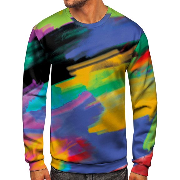 Vedolay Mens Fashion Half Zip Cropped Pullover Sweatshirts Purple,XL