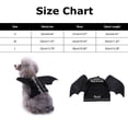 thumbnail image 2 of Small Dog Halloween Costumes, Halloween Dog, Pet Halloween Bat Wings, Small Breed Dog Halloween Outfit, Matte Solid Black Finish, Easy to Put on and Take Off for Daily Wear and, 2 of 7
