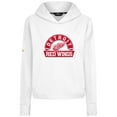 thumbnail image 2 of Women's Levelwear  White Detroit Red Wings Sweet Banner Arch Tri-Blend Cropped Pullover Hoodie, 2 of 3