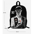 thumbnail image 3 of Football Ronaldo Pattern Backpack, Campus Student School Bag, Single Layer Bag-Youyoupin, 3 of 3
