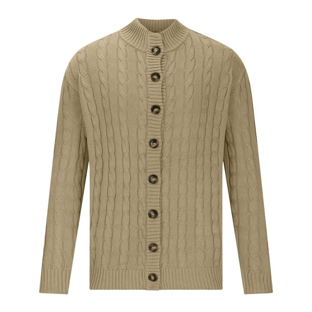 Playera Elvqul de Hombre Beige Manga Corta Economicas Solapa de Color Sólido