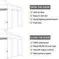 thumbnail image 2 of Panel lateral para toldo COOSHADE SunWall para carpa 10x10, blanco, 2 of 6