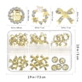 thumbnail image 2 of HAOAN30 Pcs Delicate Nail Charm Metal Gems for Nails Bedazzle Rhinestones, 2 of 8
