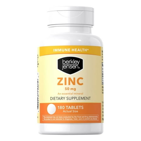 Berkley Jensen Zinc 50mg  180 ct.