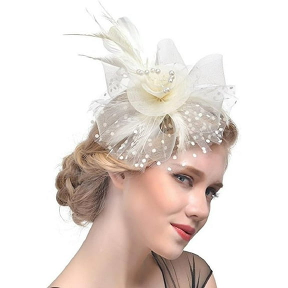 LinYooLi Fascinators Hats for Women Tea Party Headband Kentucky Derby Hats Fascinator Headpiece